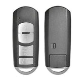 4 Buttons Flip Remote Car Key Case key shell for Mazda - Pack of 5