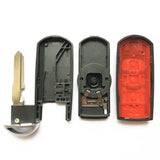 4 Buttons Flip Remote Car Key Case key shell for Mazda - Pack of 5