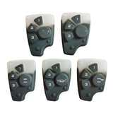 4 Buttons Key Shell Cover for Chevrolet - Pack of 5