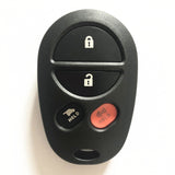 4 Buttons Remote Key Shell Medal for Toyota Sequoia - 5 pcs