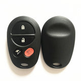 4 Buttons Remote Key Shell Medal for Toyota Sequoia - 5 pcs
