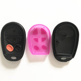 4 Buttons Remote Key Shell Medal for Toyota Sequoia - 5 pcs