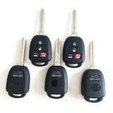 4 Buttons Remote Key Shell for Toyota - Pack of 5