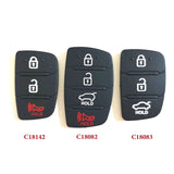 4 Buttons Remote Rubber for Hyundai 10 pcs