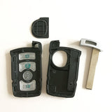 4 Buttons Silver Remote Shell for BMW CAS1 - 5 pcs