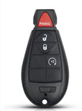 4btns Fobik Remote Car Key 433MHz For Chrysler Jeep Dodge Grand Caravan PCF7941A HITAG 2 46 Chip M3N5WY783X IYZ-C01C USA Model