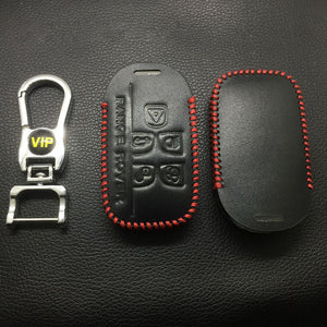 Leather Case for Land Rover 5 Buttons Smart Card Car Key - 5 Sets