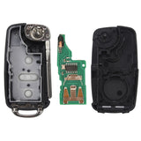 5K0837202AJ Keyless Go Smart Fob Flip Remote Key 434MHz ID48 Chip 3 Button (5K0 837 202 AJ)