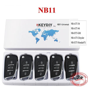 5pcs KD NB11-Universal Multi-functional Remote Control Key 3 Button (KEYDIY NB Series)