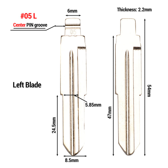 #5 VVDI KD Remote Key Blade for Great Wall