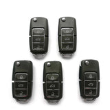 5 pieces Xhorse VVDI VW B5 Blank Type Universal Remote Control - with Blades & Logos - XKB506EN