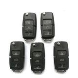 5 pieces Xhorse VVDI VW B5 Type Universal Remote Control - XKB501EN - with Blades & Logos