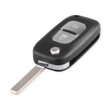 5pcs Flip Remote Control Key Case Shell for Renault Clio Megane Kangoo Modus 2 Button VA2