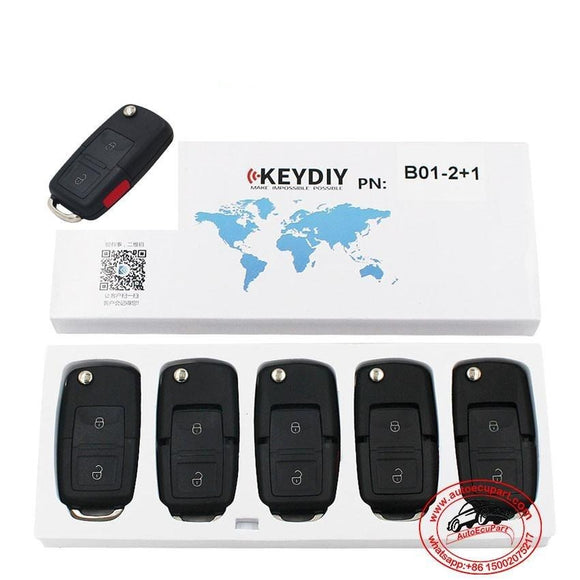 5pcs KD B01-2+1 Universal Remote Control Key 3 Button (KEYDIY B Series)