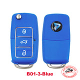 5pcs KD B01-3 Blue Color Luxury Style Universal Remote Control Key 3 Button (KEYDIY B Series)