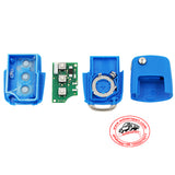 5pcs KD B01-3 Blue Color Luxury Style Universal Remote Control Key 3 Button (KEYDIY B Series)
