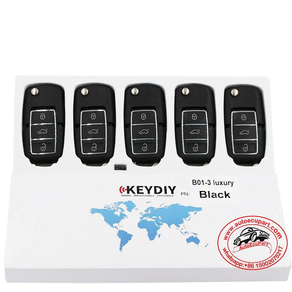 5pcs KD B01-3-LB Universal Remote Control Key 3 Button (KEYDIY B Series)