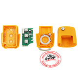 5pcs KD B01-3 Orange Color Luxury Style Universal Remote Control Key 3 Button (KEYDIY B Series)