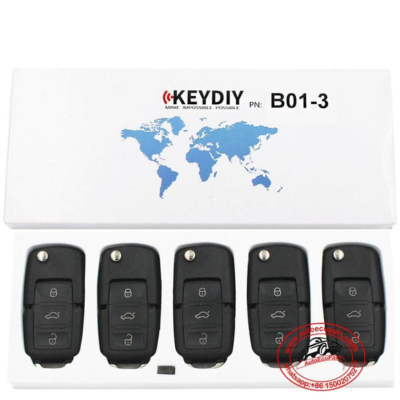 5pcs KD B01-3 Universal Remote Control Key 3 Button (KEYDIY B Series)