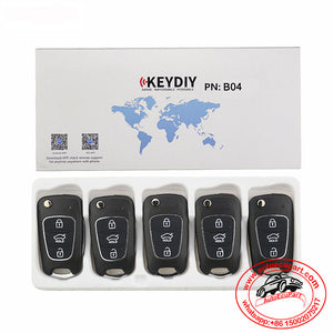 5pcs KD B04 Universal Remote Control Key 3 Button (KEYDIY B Series)