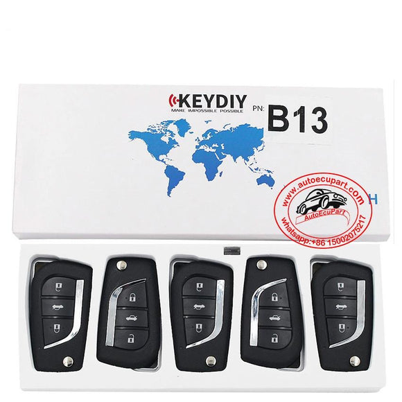 5pcs KD B13 Universal Remote Control Key 3 Button (KEYDIY B Series)