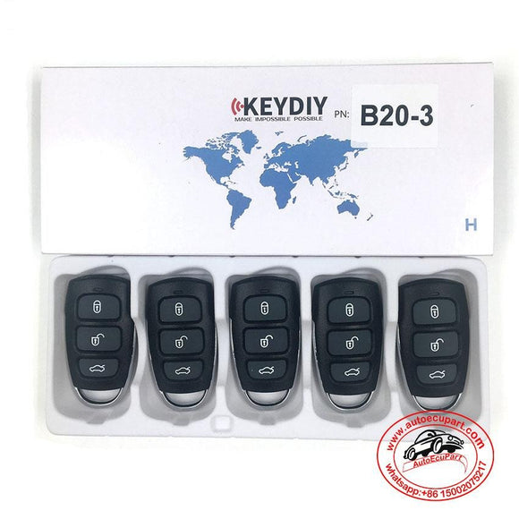 5pcs KD B20-3 Universal Remote Control Key 3 Button (KEYDIY B Series)