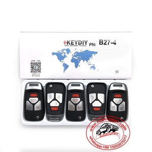 5pcs KD B27-4 Universal Remote Control Key 4 Button (KEYDIY B Series)