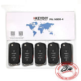 5pcs KD NB08-4 Universal Multi-functional Remote Control Key 4 Button (KEYDIY NB Series)