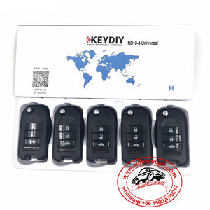 5pcs KD NB10-4 Universal Multi-functional Remote Control Key 4 Button (KEYDIY NB Series)