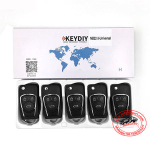 5pcs KD NB22-3 Universal Multi-functional Remote Control Key 3 Button (KEYDIY NB Series)