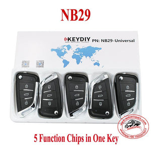 5pcs KD NB29-Universal Multi-functional Remote Control Key 3 Button (KEYDIY NB Series)