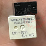 5pcs New Panasonic ACJ1112 5 pins + 5pcs NEC/TOKIN EM1-2U1S 6 Pins Automotive Relays\