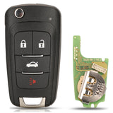 5pcs XKBU01EN VVDI Wire Remote Xhorse Flip Key 4 Buttons