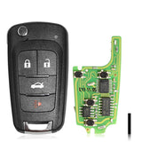 5pcs XKBU01EN VVDI Wire Remote Xhorse Flip Key 4 Buttons