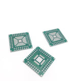 5pcs/set QFP32 QFP40 QFP48 QFP56 QFP64 SMT to DIP64 Adapter PCB Board Converter Plate 0.5mm 0.8 mm