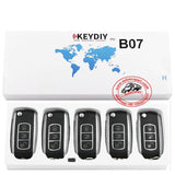5pcs KD B07 Universal Remote Control Key 3 Button (KEYDIY B Series)