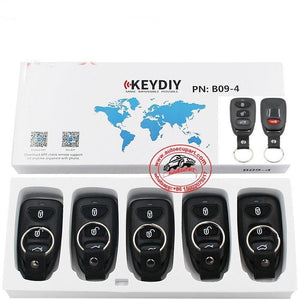 5pcs KD B09-3+1 Universal Remote Control Key 4 Button (KEYDIY B Series)