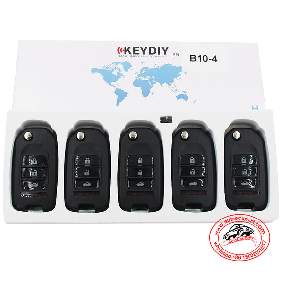 5pcs KD B10-4 Universal Remote Control Key 4 Button (KEYDIY B Series)