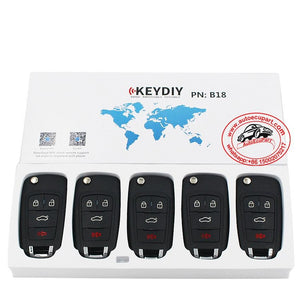 5pcs KD B18 Universal Remote Control Key 4 Button (KEYDIY B Series)