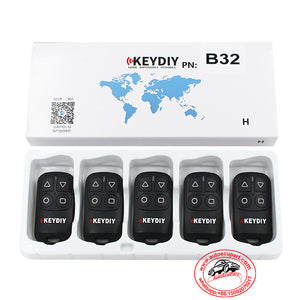 5pcs KD B32 Universal Garage Door Remote Control Key 4 Button (KEYDIY B Series)