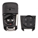 3 Button Flip Remote Control Key Case Shell for Chevrolet Cruze Malibu Spark Camaro Sonic