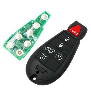 6 5+1 buttons 433MHZ Remote Smart Key fob For Chrysler Jeep Dodge Grand Caravan Durango Charger Journey with ID46/7941A chip