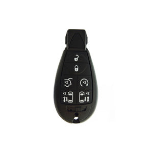 6 Buttons Remote Fobik Shell for Chrysler Jeep Dodge - Pack of 5