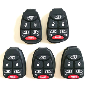 6 Buttons Remote Rubber for Chrysler (5pcs)