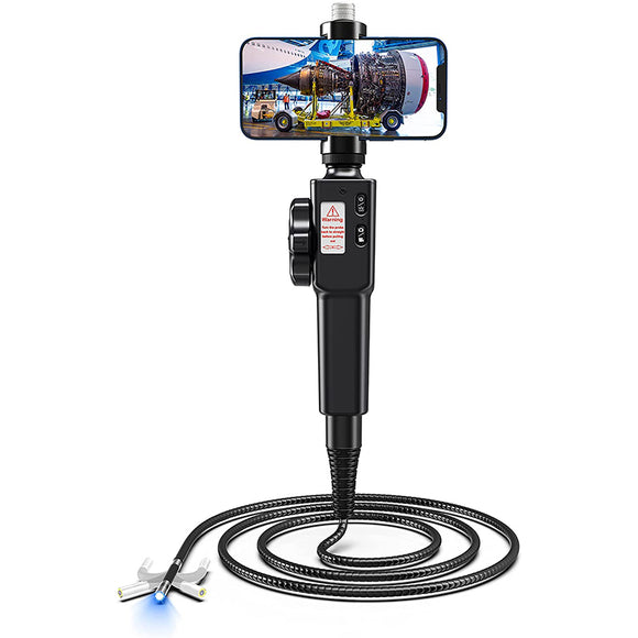 6mm Diesel Truck 1080P Automotive Endoscope 360 Degree Industrial Borescope Inspection Camera for Android iOS