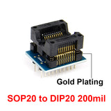 6pcs TSSOP28 SSOP28 SOP28-DIP28 Adapter SOP20 SOP16 SOP8 150mil 200mil to DIP8 Adapter Compatible TSSOP20 SSOP20 TSSOP8 Socket