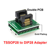 6pcs TSSOP28 SSOP28 SOP28-DIP28 Adapter SOP20 SOP16 SOP8 150mil 200mil to DIP8 Adapter Compatible TSSOP20 SSOP20 TSSOP8 Socket