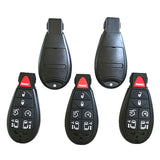 7 Button Remote Shell with Start for Chrysler Jeep Dodge Fobic (5pcs)