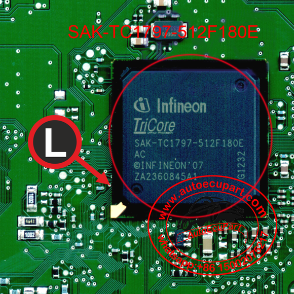 SAK-TC1797-512F180E automotive Microcontroller IC CPU