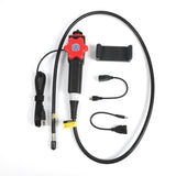 8.5MM Flexible Car Endoscope 360 Degree Industrial Borescope Inspection Camera with 2 Way Steering for Android